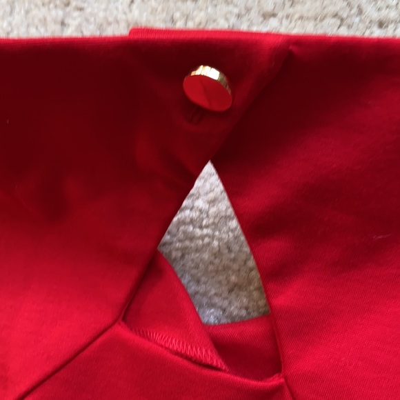 TALBOTS Red Sleeveless Fitted Dress 4 - Picture 12 of 16